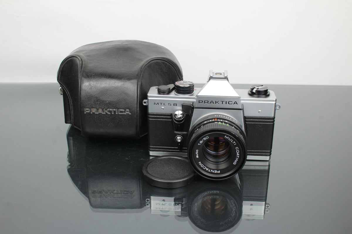 Praktica MLT 5 B + obiettivo Pentacon auto 1.8/50 (attacco M42)
