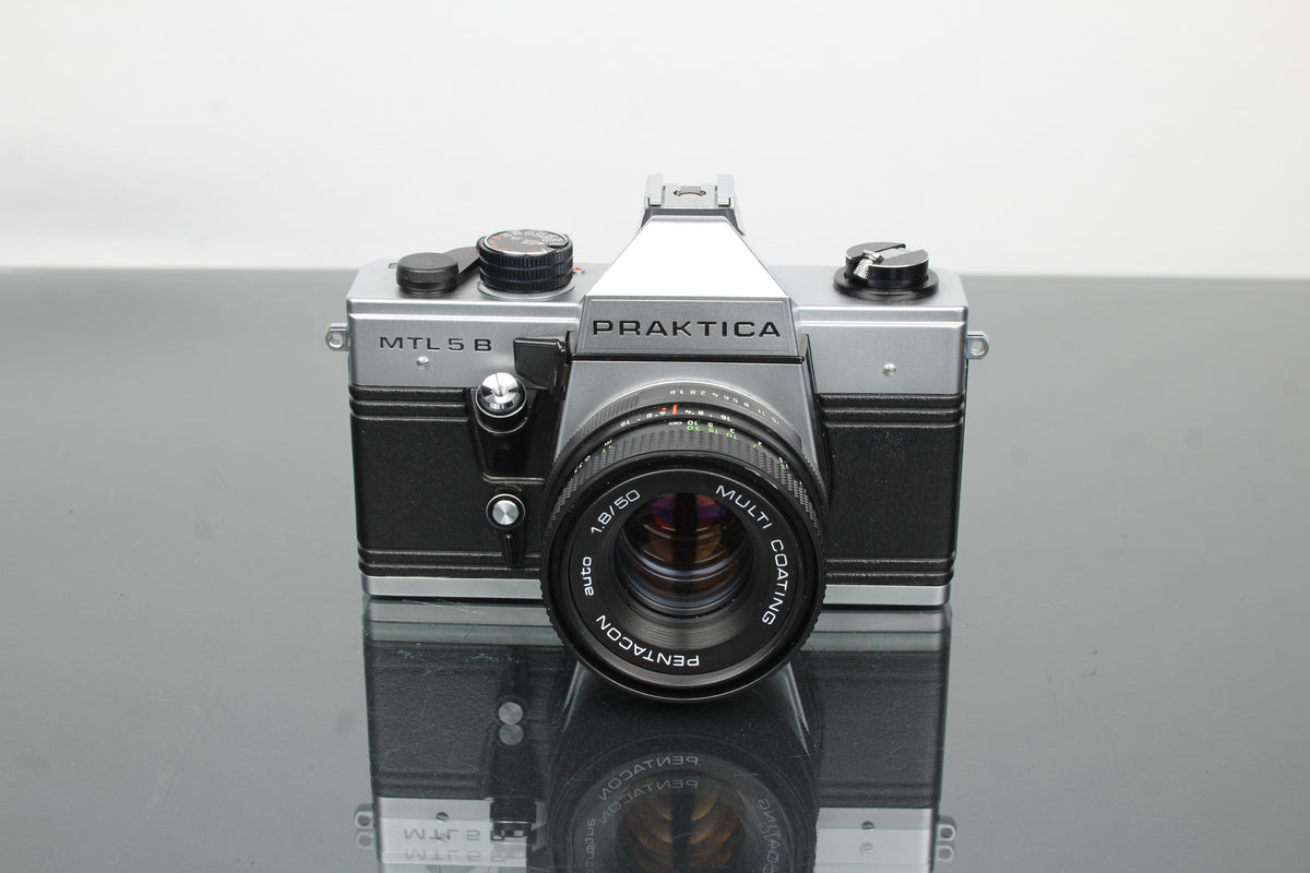 Praktica MLT 5 B + obiettivo Pentacon auto 1.8/50 (attacco M42)