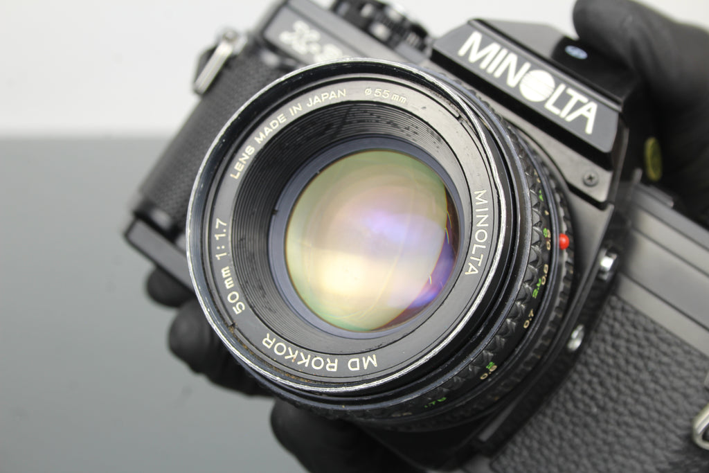 Minolta X-300 + MD Rokkor 50mm 1:1.7 obiettivo da 55mm