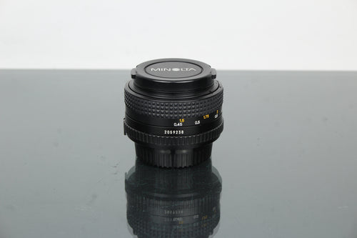 Minolta MD 50mm 1:2 49mm lens (MD mount)