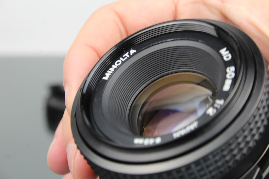 Minolta MD 50mm 1:2 49mm lens (MD mount)