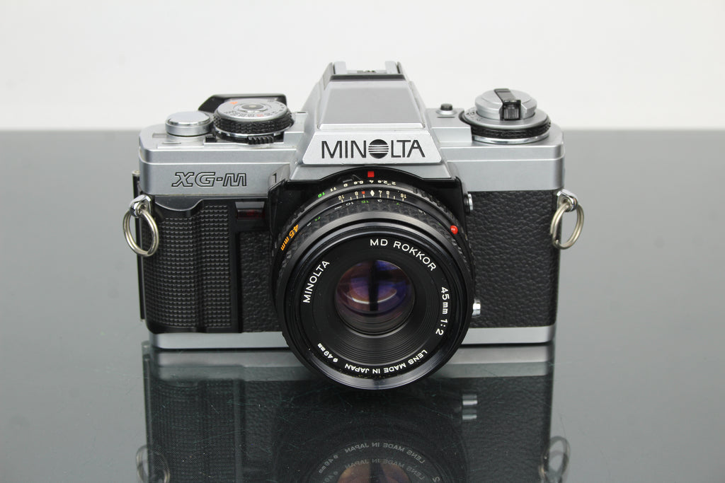 Minolta XG-M + obiettivo Minolta MD Rokkor 45mm 1:2