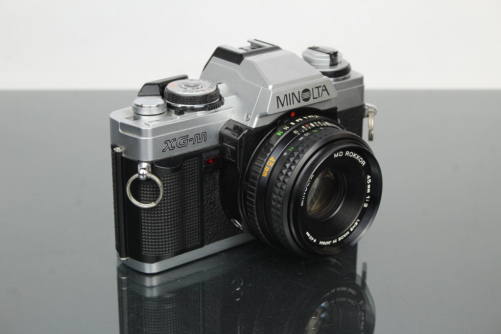 Minolta XG-M + obiettivo Minolta MD Rokkor 45mm 1:2