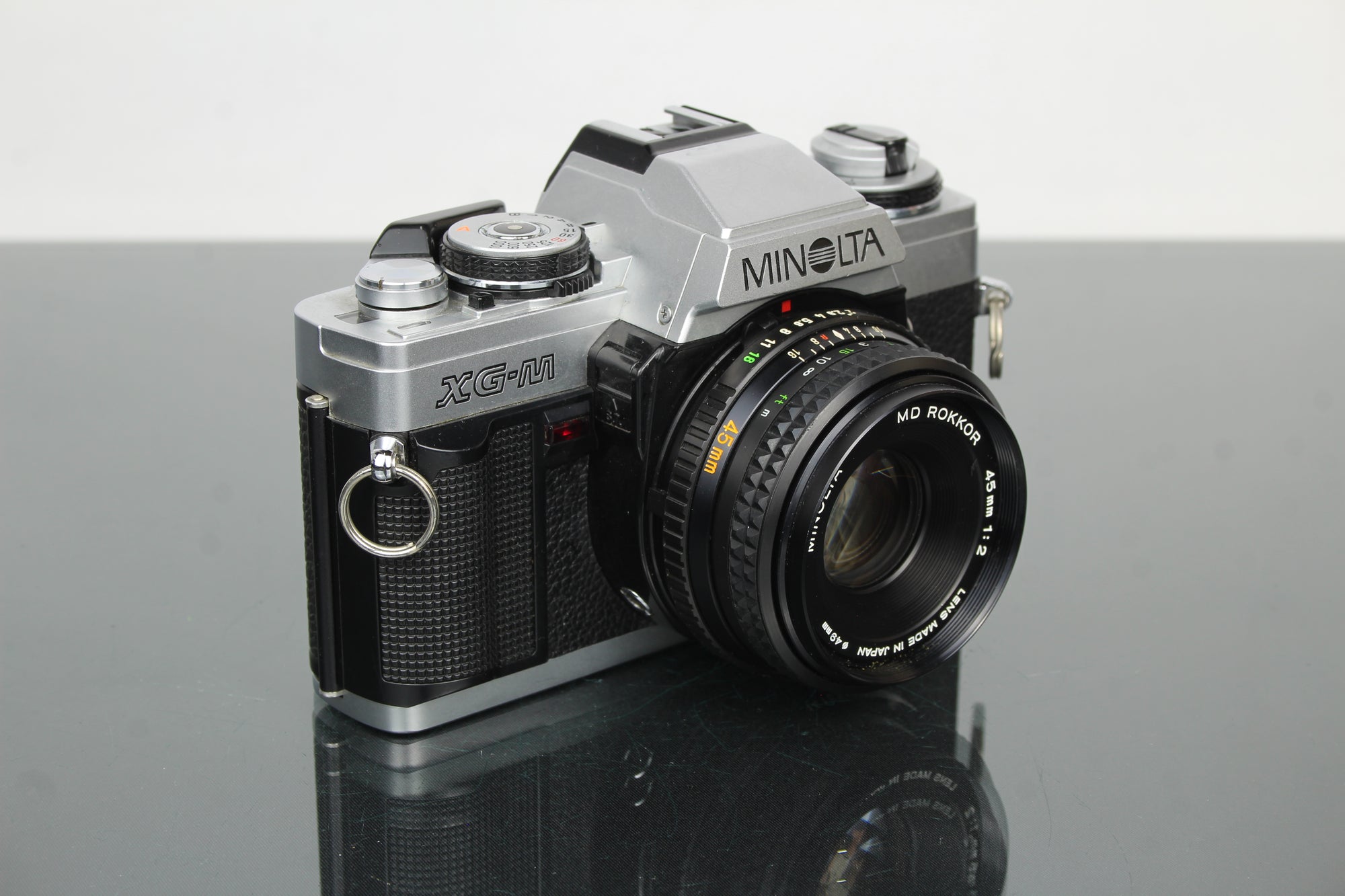 Minolta XG-M + obiettivo Minolta MD Rokkor 45mm 1:2