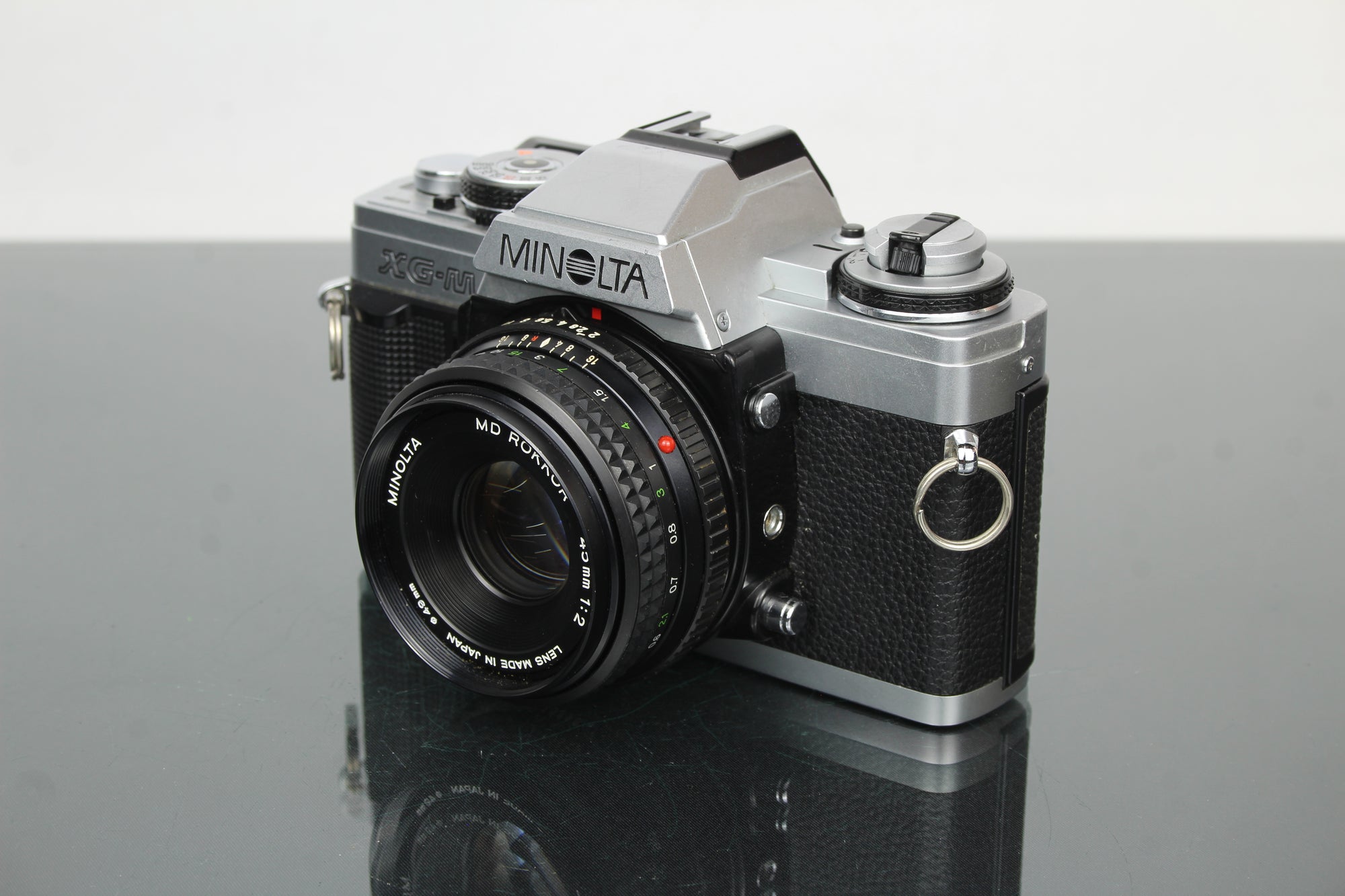 Minolta XG-M + obiettivo Minolta MD Rokkor 45mm 1:2