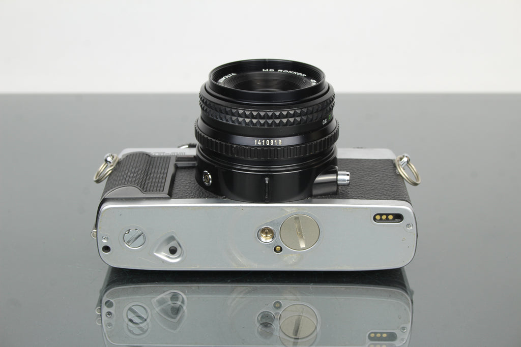 Minolta XG-M + obiettivo Minolta MD Rokkor 45mm 1:2