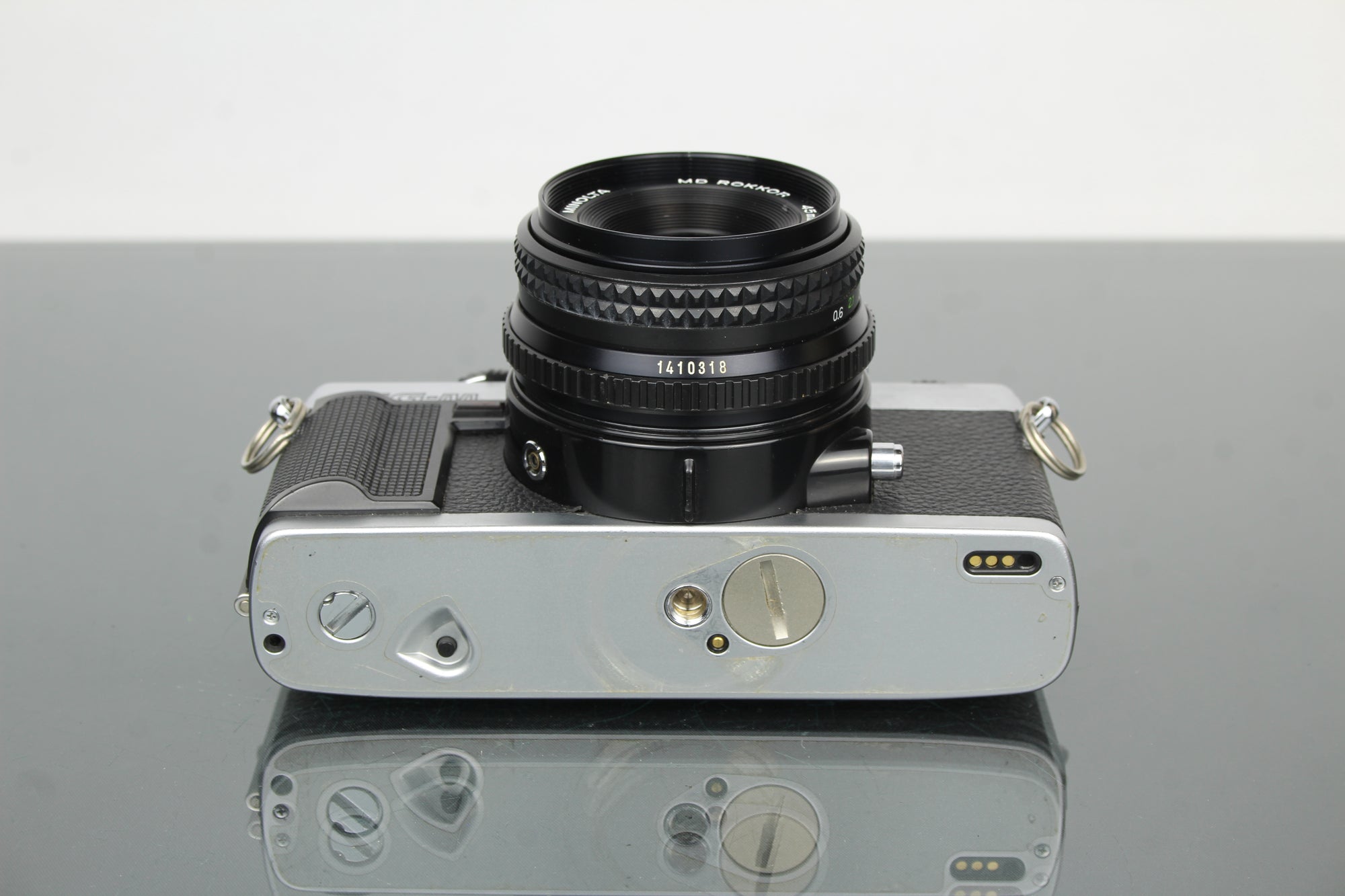 Minolta XG-M + obiettivo Minolta MD Rokkor 45mm 1:2