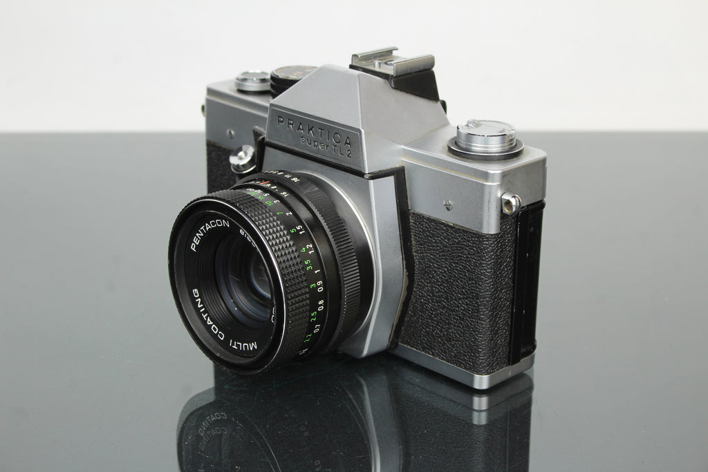 <tc>Praktica</tc> super TL2 + obiettivo Pentacon elettrico 50mm 1.8 M42