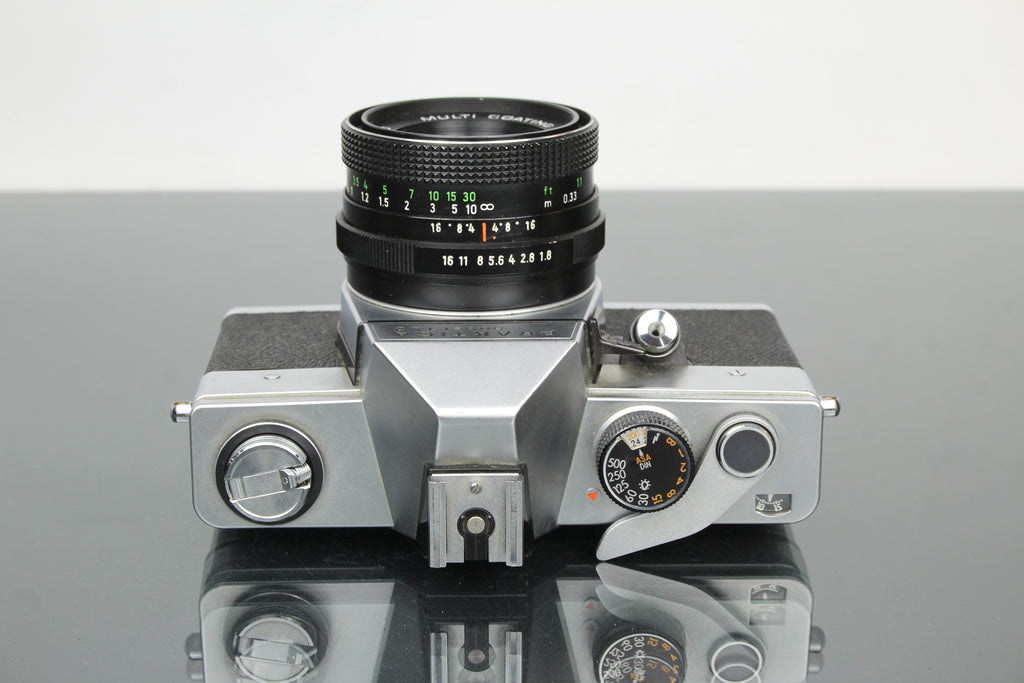 <tc>Praktica</tc> super TL2 + obiettivo Pentacon elettrico 50mm 1.8 M42