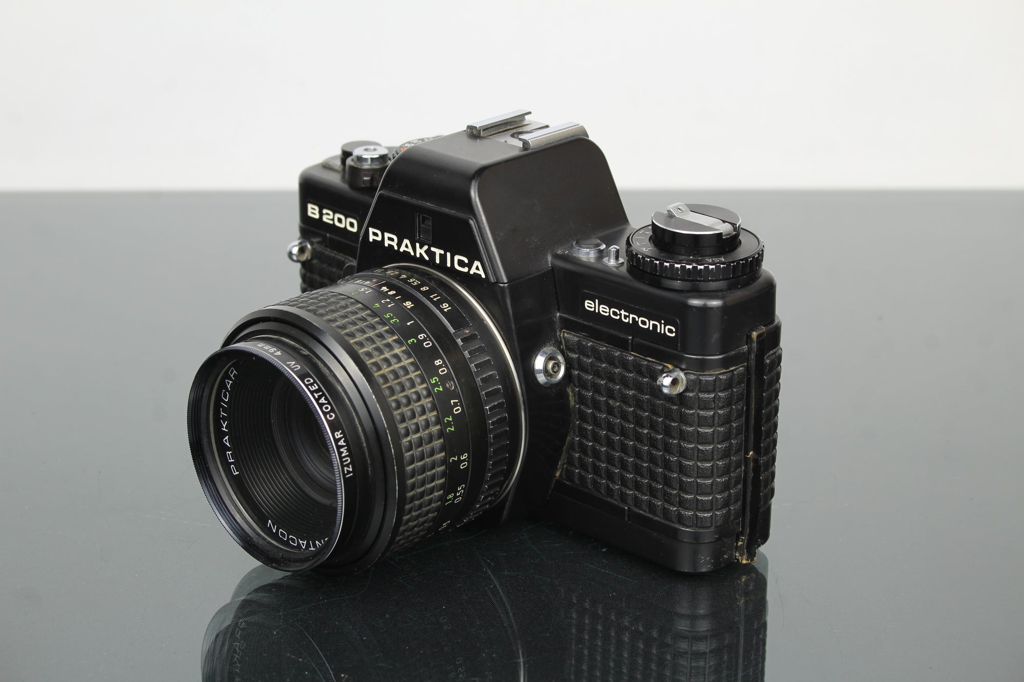 <tc>Praktica</tc> B200 elettronico +  <tc>Praktica</tc>r 50mm 1.8 obiettivo