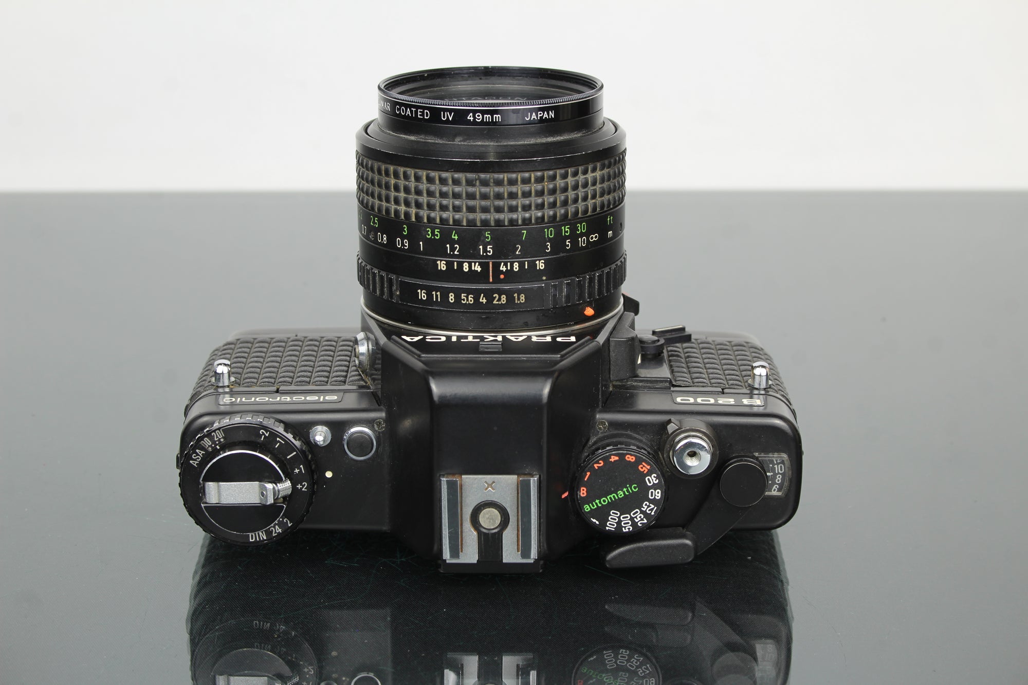 <tc>Praktica</tc> B200 elettronico +  <tc>Praktica</tc>r 50mm 1.8 obiettivo